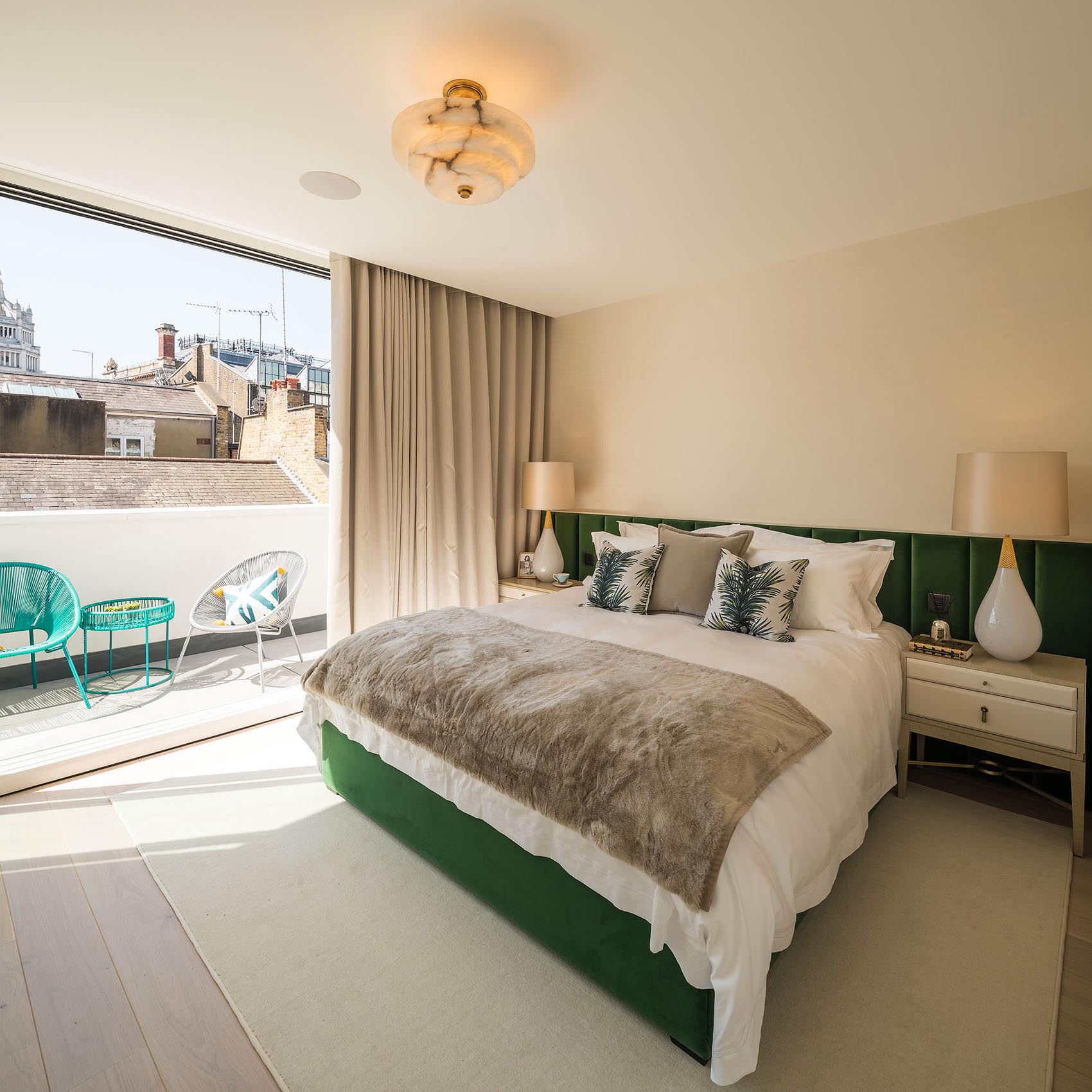 bedroom-balcony-bed-interior-photographer-kensington-london