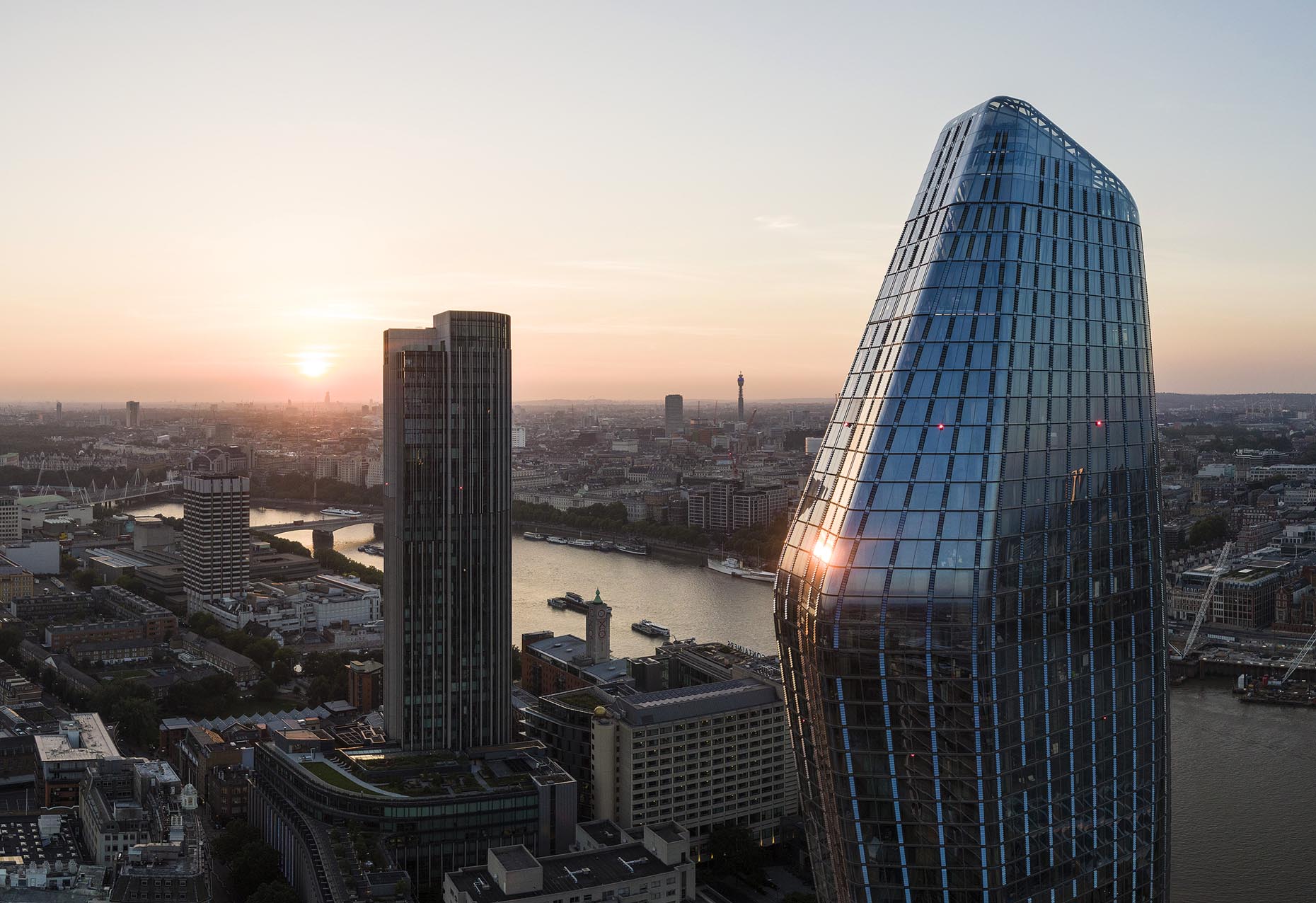 blackfriars-sunset-modern-architecture-london-aerial-photographer