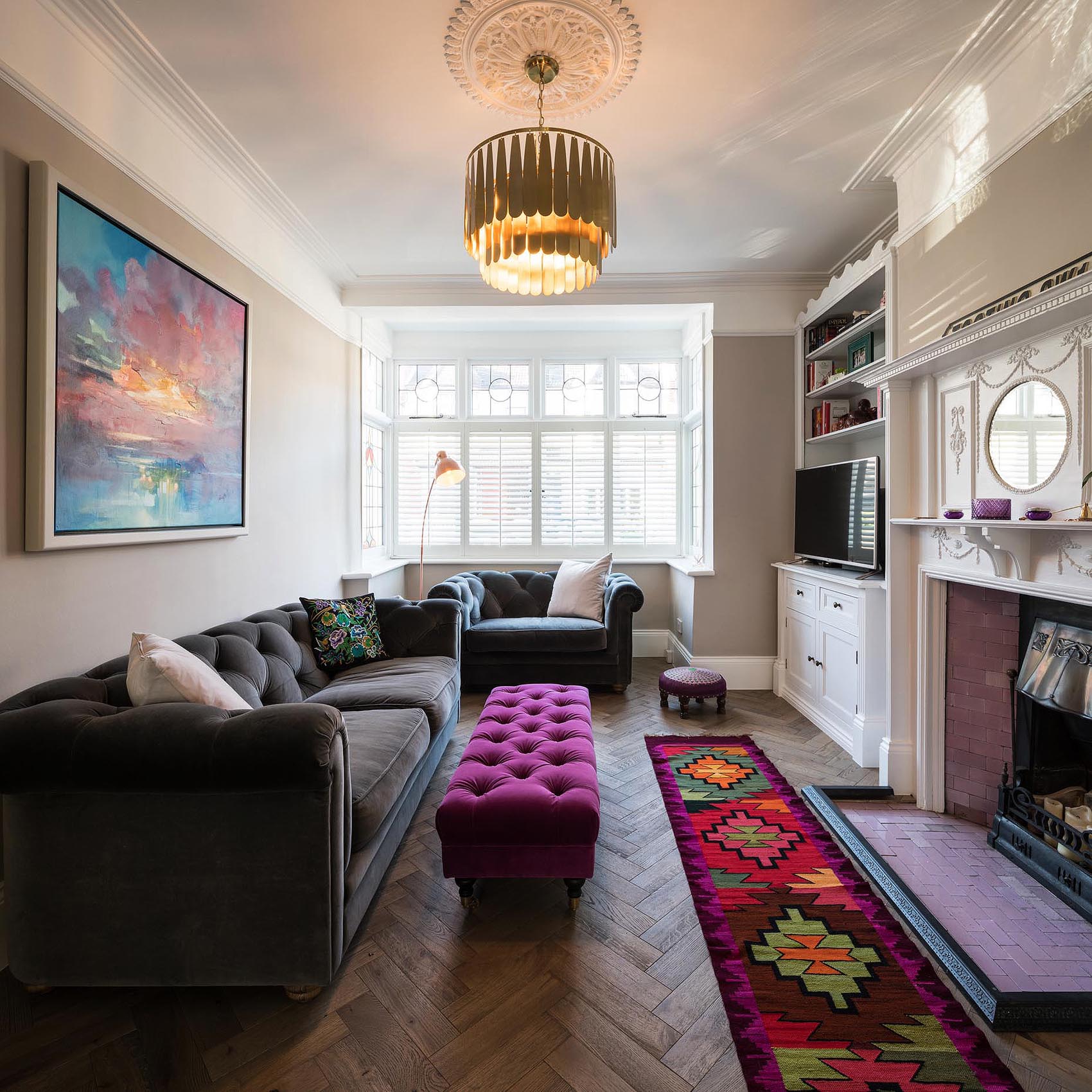 living-room-velvet-colour-herringbone-floor-interior-photographer-london-uk